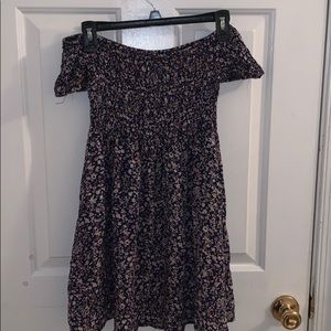 Floral Off The Shoulder Mini Dress